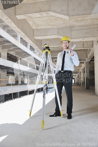Image of architect on construction site