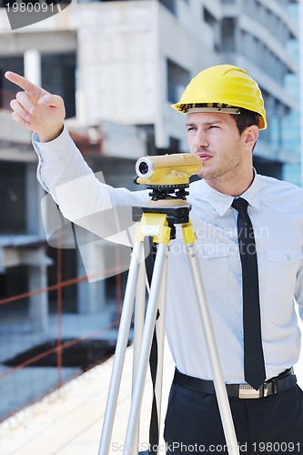 Image of architect on construction site