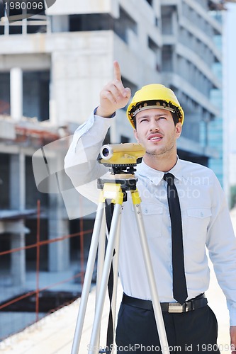 Image of architect on construction site