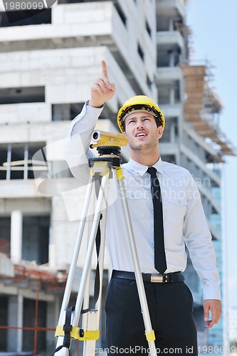 Image of architect on construction site