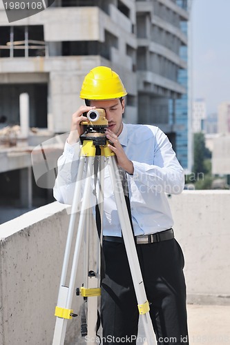 Image of architect on construction site