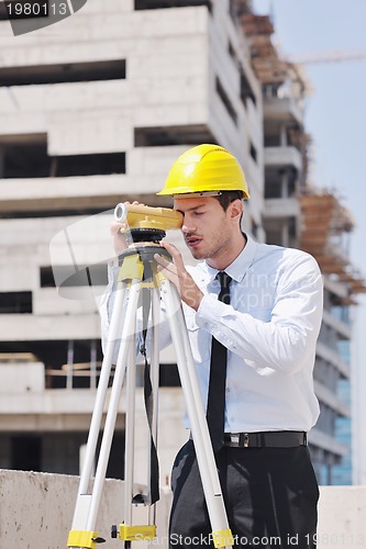 Image of architect on construction site