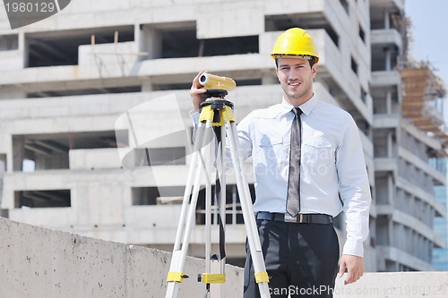 Image of architect on construction site