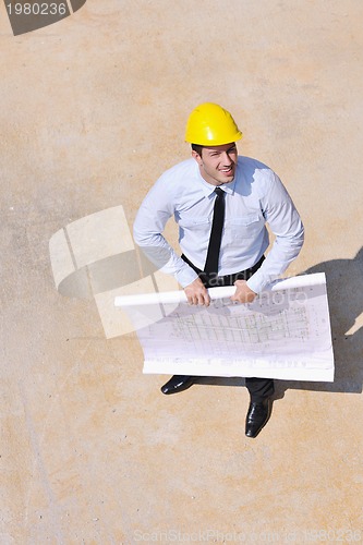Image of architect on construction site