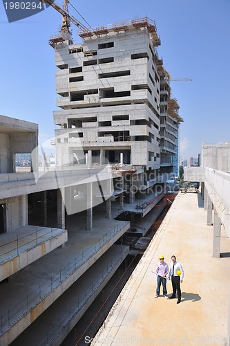 Image of Team of architects on construciton site