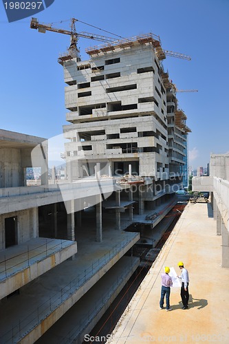 Image of Team of architects on construciton site