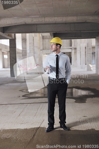 Image of architect on construction site