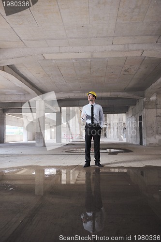 Image of architect on construction site