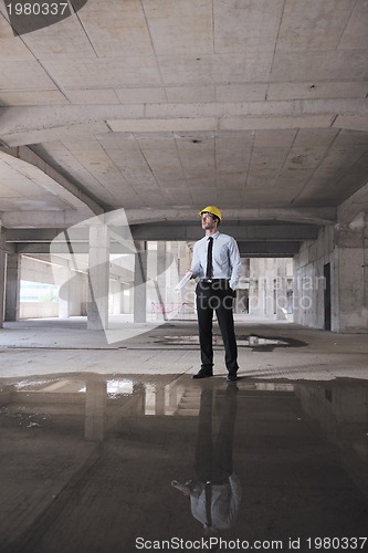 Image of architect on construction site