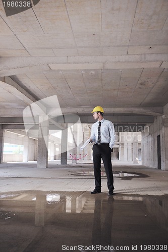 Image of architect on construction site