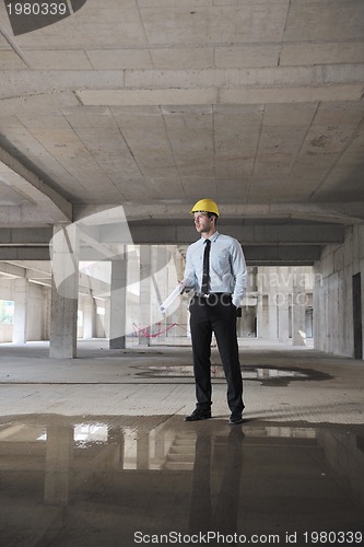 Image of architect on construction site