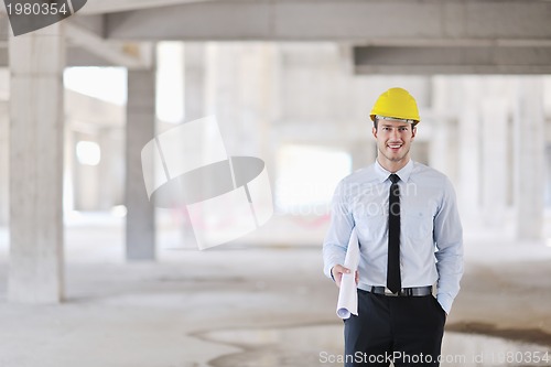 Image of architect on construction site