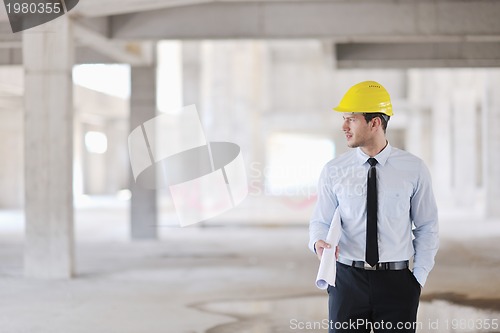 Image of architect on construction site