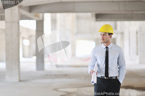 Image of architect on construction site