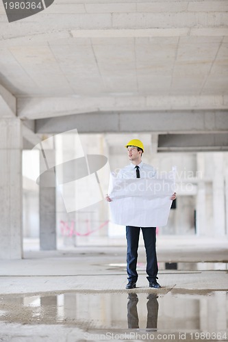 Image of architect on construction site