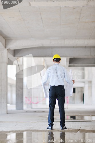 Image of architect on construction site