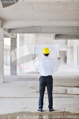 Image of architect on construction site