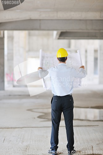 Image of architect on construction site