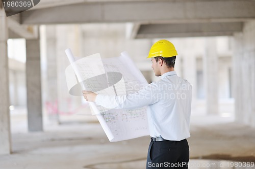 Image of architect on construction site