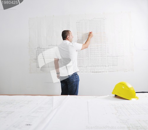 Image of architect on construction site