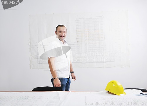 Image of architect on construction site