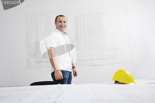 Image of architect on construction site