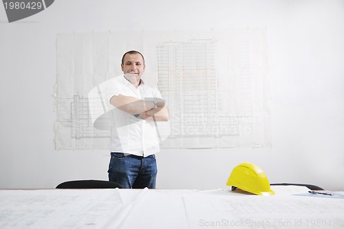 Image of architect on construction site