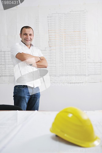 Image of architect on construction site