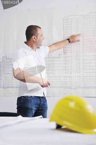 Image of architect on construction site