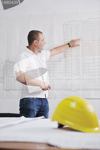 Image of architect on construction site