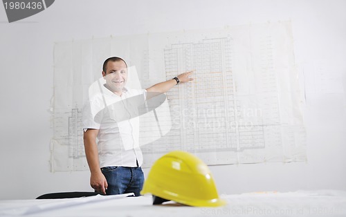 Image of architect on construction site