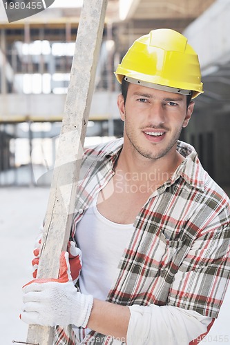 Image of hard worker on construction site