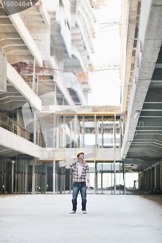 Image of hard worker on construction site
