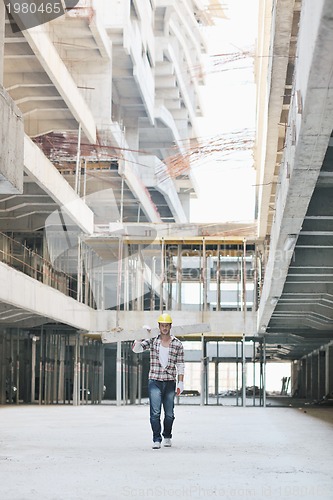 Image of hard worker on construction site