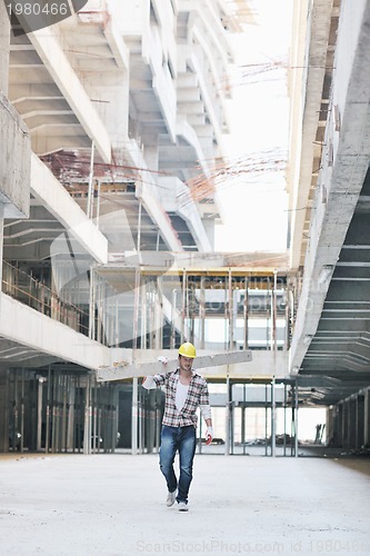 Image of hard worker on construction site