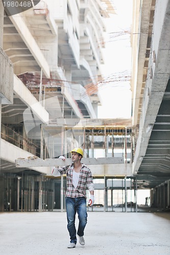 Image of hard worker on construction site