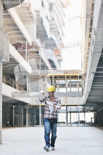 Image of hard worker on construction site