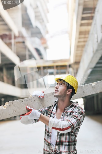 Image of hard worker on construction site