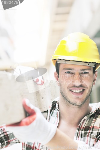 Image of hard worker on construction site