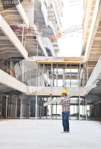 Image of hard worker on construction site