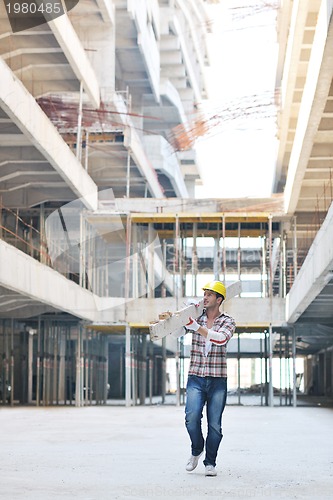 Image of hard worker on construction site