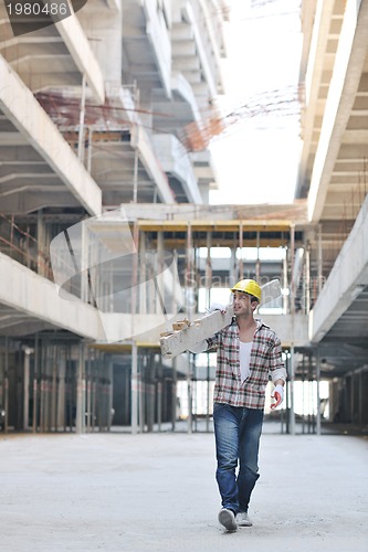 Image of hard worker on construction site