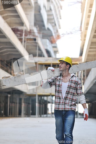 Image of hard worker on construction site