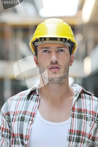 Image of hard worker on construction site