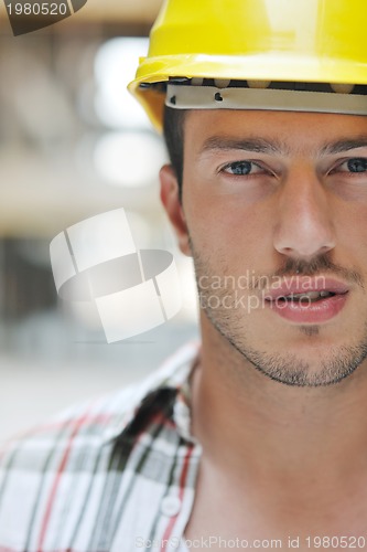 Image of hard worker on construction site