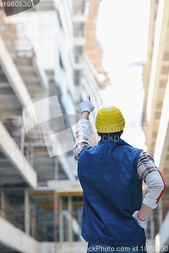 Image of hard worker on construction site