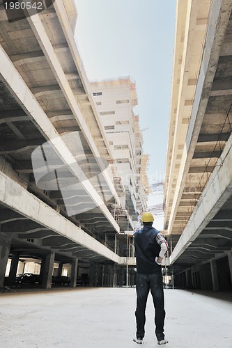 Image of hard worker on construction site