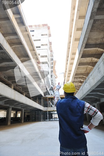 Image of hard worker on construction site