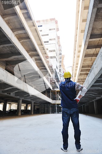 Image of hard worker on construction site