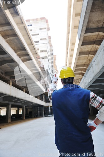 Image of hard worker on construction site